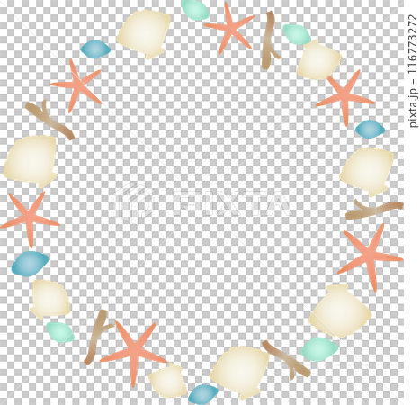 沙灘物品框架 116773272