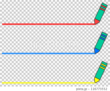 クレヨンで重要部分に目立つ線を書いたイラスト クレヨンで重要部分に目立つ線を書いたイラスト 116773552