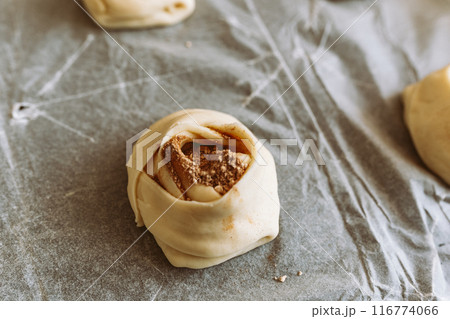 bake craft rolls with cinnamon and sugar bake craft rolls with cinnamon and sugar 116774066