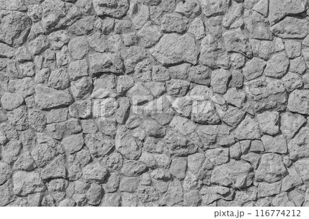 Grey Stone Rough Abstract Pattern Solid Wall Surface Texture Background Hard Structure Mosaic Coarse Floor 116774212