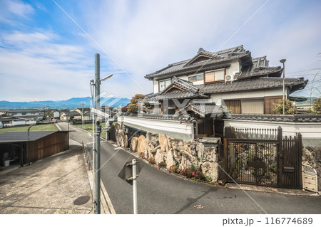 Japanese countryside village scenery in Fukuoka May 15 2024 116774689