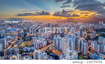 July 6 2024 the twilight of the cityscape of Kowloon July 6 2024 the twilight of the cityscape of Kowloon 116774792