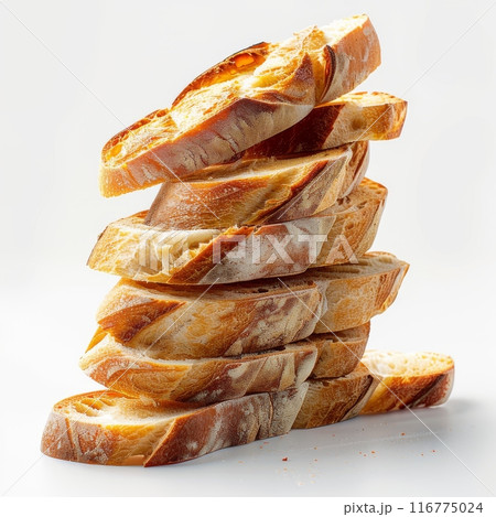 Stack of Sliced Artisan Bread 116775024