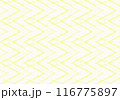 黄色のぎざぎざ模様のグラフィックパターン 116775897