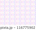 ピンクと紫のかわいいモチーフが連続したパターン 116775902