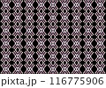 黒を基調とした、曲線のダイヤが連続した背景 116775906