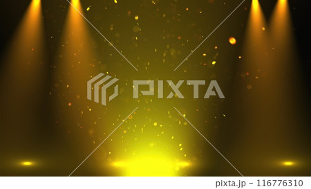 Party stage golden stage glitter Party stage golden stage glitter 116776310