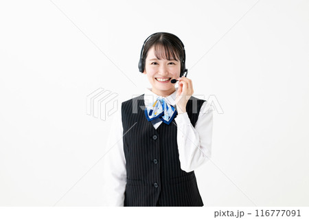 制服の女子社員 オペレーター コールセンター 制服の女子社員 オペレーター コールセンター 116777091