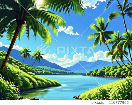 バリ島の美しい海 116777966