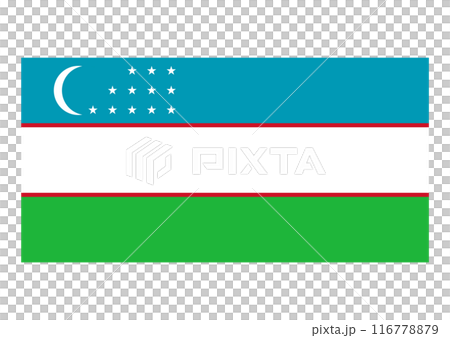 Flag Uzbekistan 116778879