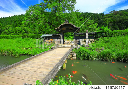 【福井県】晴天の一乗谷朝倉氏遺跡（朝倉館跡） 116780457