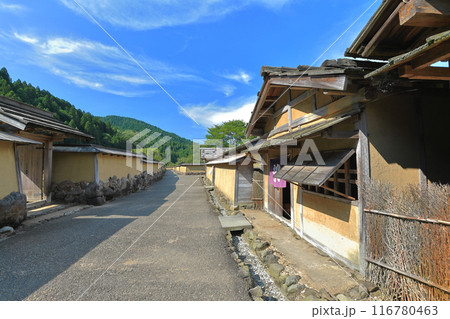【福井県】晴天の一乗谷朝倉氏遺跡（復原町並） 116780463