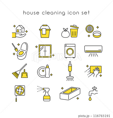 掃除アイコンセット 116783191