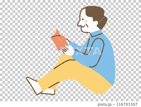 老人以讀書為嗜好_color 116783307