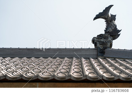 屋根にある鯱鉾 屋根にある鯱鉾 116783608
