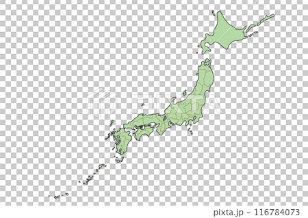 日本鬆散手繪彩色地圖 日本鬆散手繪彩色地圖 116784073
