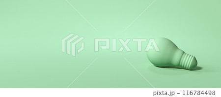 Light bulb on a colored background - 3D Light bulb on a colored background - 3D 116784498