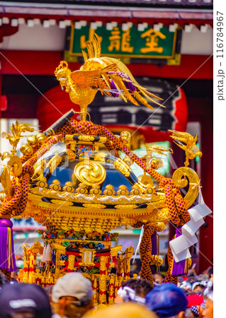 賑わうお祭り（三社祭） 116784967