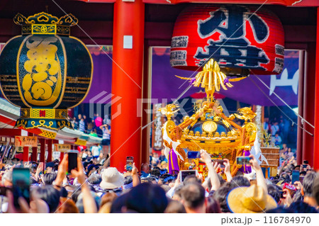 三社祭の賑わいと伝統 116784970