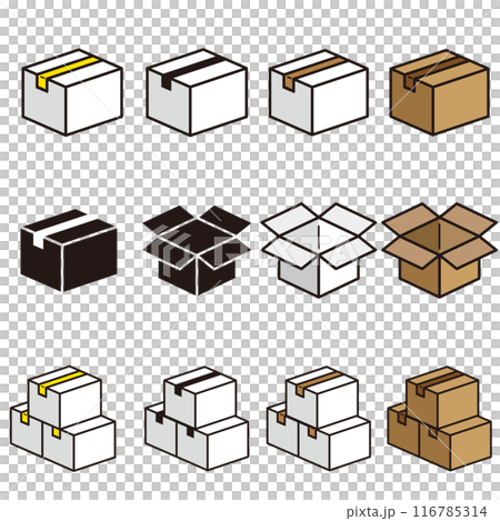 Cardboard set Cardboard set 116785314