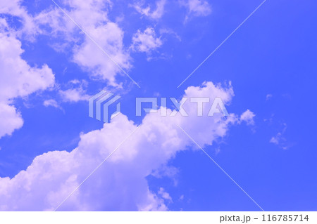雲のある青空 (背景素材) 雲のある青空 (背景素材) 116785714