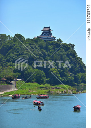《愛知県》犬山市　犬山城と木曽川鵜飼の遊覧船 116785793