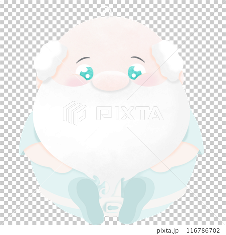 Grandpa is sitting and smiling Grandpa is sitting and smiling 116786702
