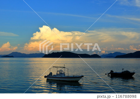 少しだけ秋めいて来た 8月下旬の瀬戸内風景 116788098