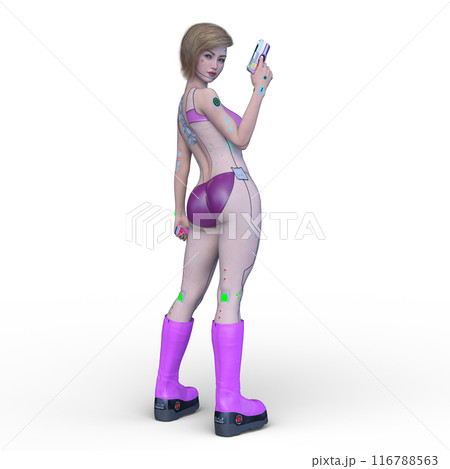 女性サイボーグ 116788563