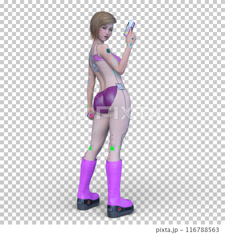 女性サイボーグ 116788563