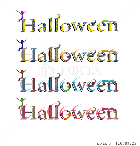Halloweenのおしゃれな文字(背景透過) Halloweenのおしゃれな文字(背景透過) 116789525
