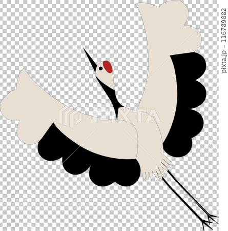 簡單可愛的鶴插畫 簡單可愛的鶴插畫 116789882