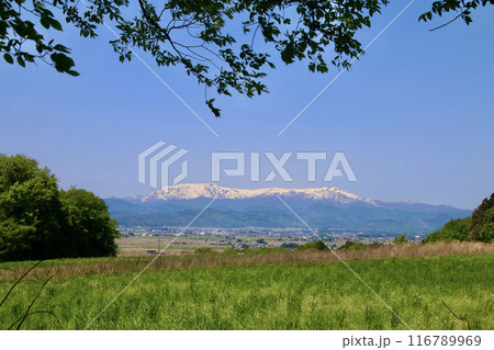 南原堤付近からの飯豊山(福島県・喜多方市) 南原堤付近からの飯豊山(福島県・喜多方市) 116789969