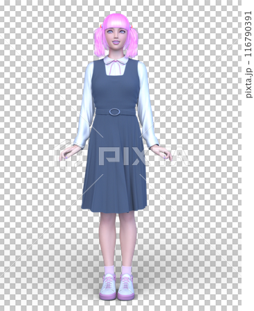Woman in jumper skirt 116790391