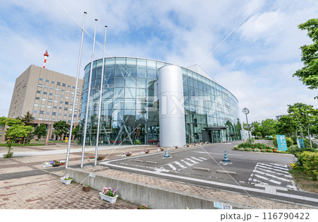 北海道釧路市　晴天の釧路市こども遊学館 116790422