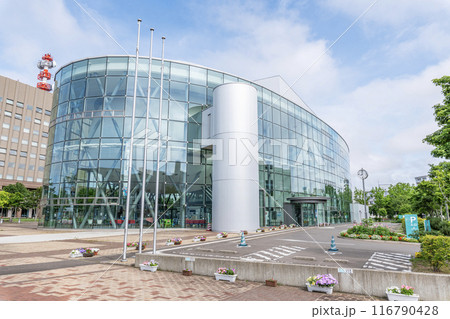 北海道釧路市　晴天の釧路市こども遊学館 116790428