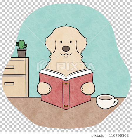 房間裡看書的狗 116790508