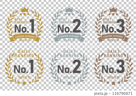 Laurel crown ranking frame set 116790871