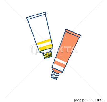 軟膏のイラストセット 塗り薬のイラスト素材 軟膏のイラストセット 塗り薬のイラスト素材 116790905