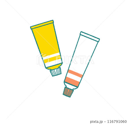 軟膏のイラストセット 塗り薬のイラスト素材 116791060