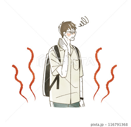 暑がっている男性 116791368