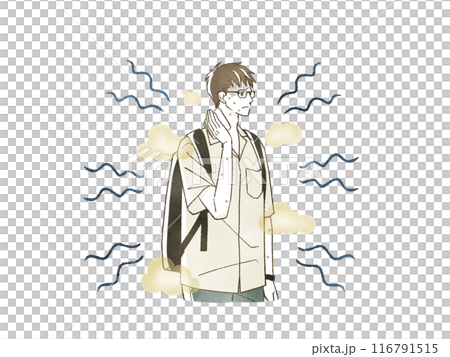 一個飽受汗臭味困擾的男人 116791515