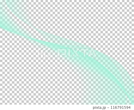 ウェーブ背景　波　緑　2 116791594
