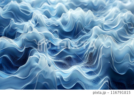 Background of blue wave with a white background 116791815
