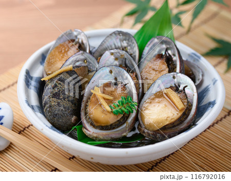 とこぶし( 流れ子 )の煮物 ( アワビよりも身が柔らかくぷりぷり食感 ) とこぶし( 流れ子 )の煮物 ( アワビよりも身が柔らかくぷりぷり食感 ) 116792016