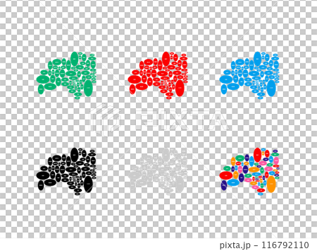 ■市町村入り地図_福島県_デフォルメ-06 ■市町村入り地図_福島県_デフォルメ-06 116792110