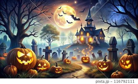 halloween background with pumpkin halloween background with pumpkin 116792111