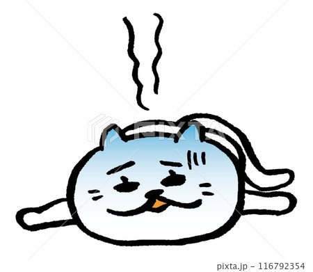 かわいい女子猫キャラの日常イラスト 116792354