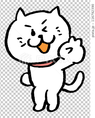 可愛母貓角色的日常生活插畫 可愛母貓角色的日常生活插畫 116792390