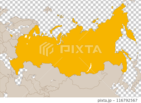 Map of the Russian Federation with borders of Russia and neighboring countries Map of the Russian Federation with borders of Russia and neighboring countries 116792567